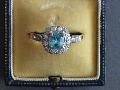 Zircon And Diamond Ring